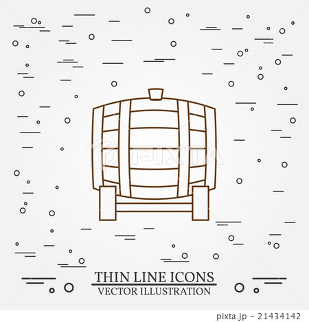 Barrel thin line design. Barrel pen Icon. Barrel thin line design. Barrel pen Icon. 21434142