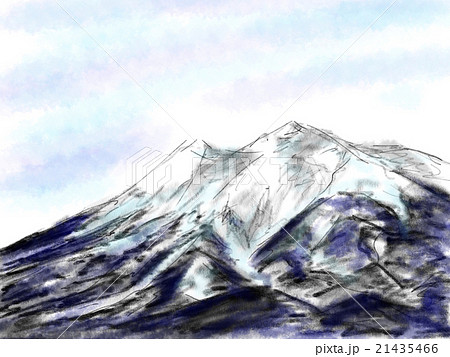 岩木山 イラストのイラスト素材