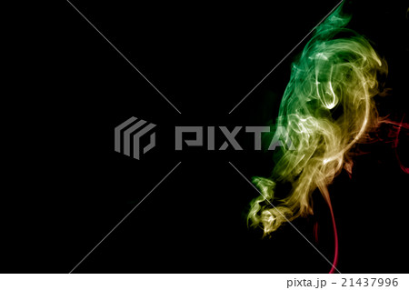 Smoke-shaped ghost,black background 21437996