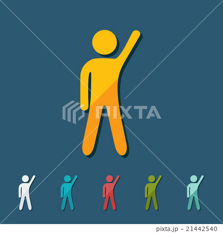 stick figure of human silhouette 21442540