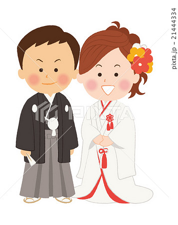 結婚式 和装のイラスト素材