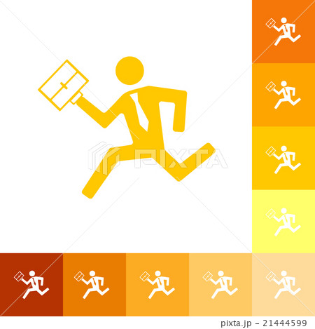 flat running man icon business theme flat running man icon business theme 21444599