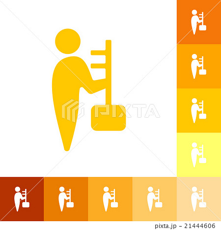 flat icon people and a business key topic 21444606