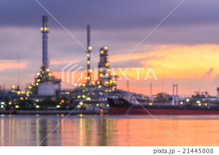 Blurred Oil refinery Blurred Oil refinery 21445808