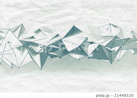 Abstract futuristic mesh structure on paper, 3d 21448320