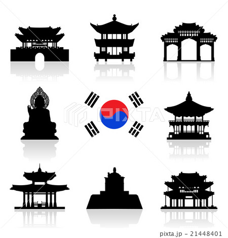 Korea Travel Icon Set. Korea Travel Icon Set. 21448401