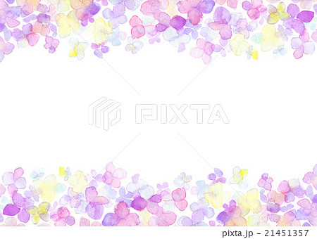 Watercolor Hydrangea Frame Stock Illustration