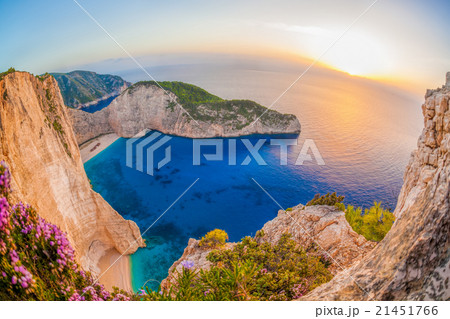 Navagio beach with shipwreck on Zakynthos, Greece Navagio beach with shipwreck on Zakynthos, Greece 21451766