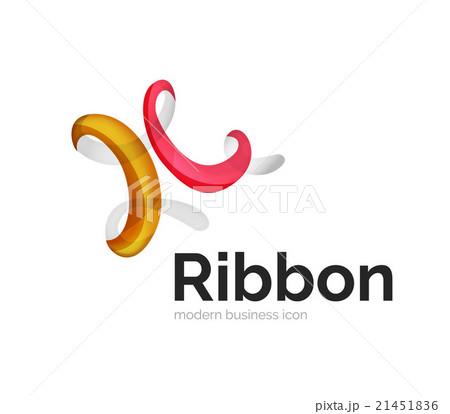 Modern vector ribbon logo 21451836