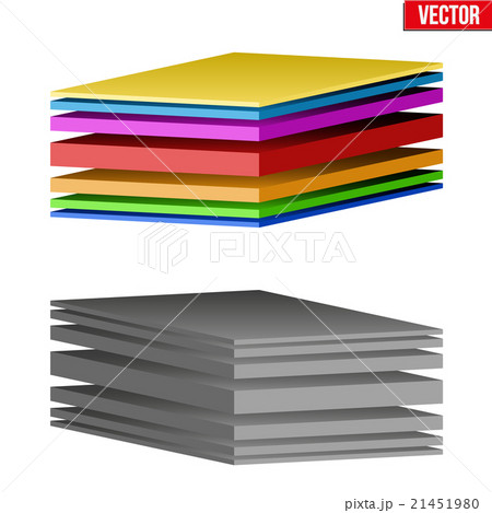 Technical illustration of a multilayer material 21451980