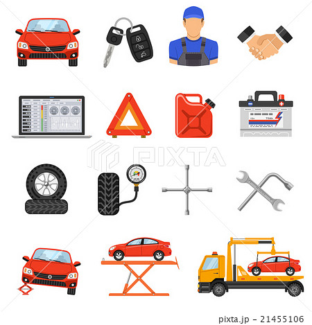Car Service Set Vector Icons Car Service Set Vector Icons 21455106