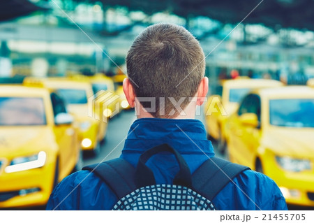 Handsome young traveler 21455705