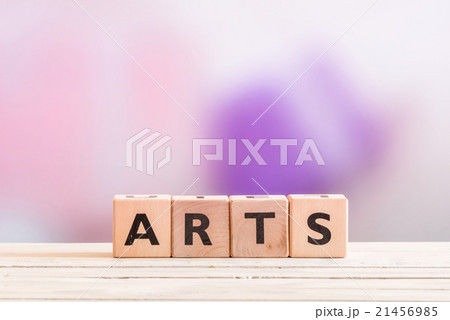 Arts sign on a wooden table Arts sign on a wooden table 21456985