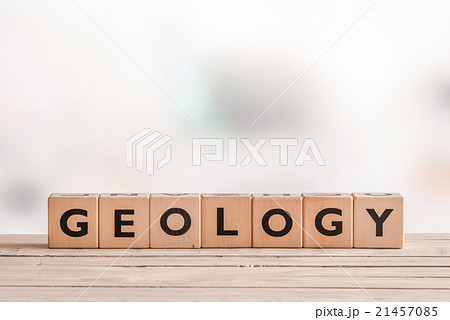 Geology sign on a school desk 21457085