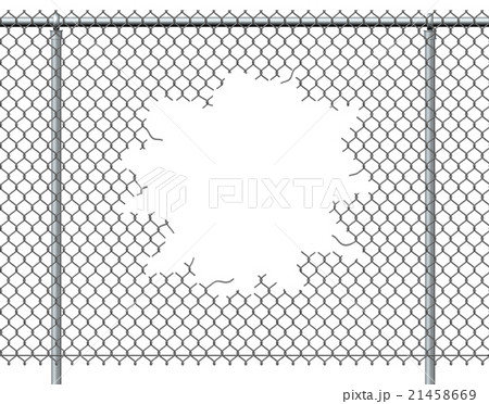 Chain Link Fence Hole 21458669