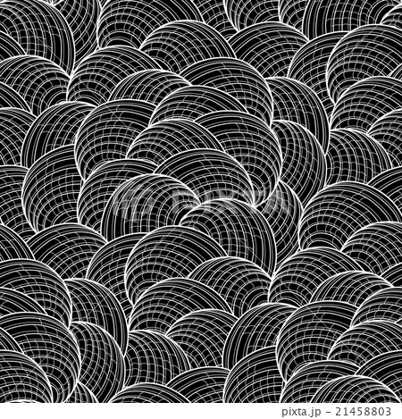 Abstract graphic seashells pattern 21458803