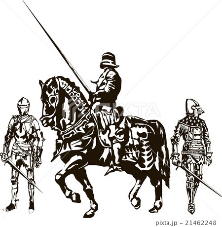 Soldiers and Knight on a Horse Soldiers and Knight on a Horse 21462248