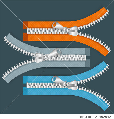 Clothes Zip Set. Vector 21462642