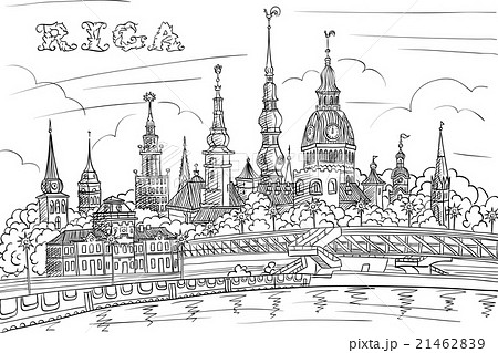 Old Town and River Daugava