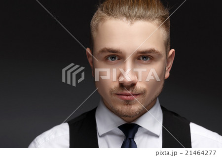 Close up portrait of a very handsome young man Close up portrait of a very handsome young man 21464277