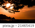能登の夕日 21465419