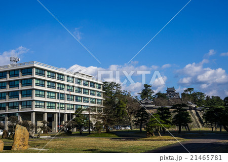 松江城と島根県庁 21465781