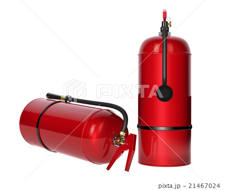 .Fire extinguishers isolated on white background. .Fire extinguishers isolated on white background. 21467024