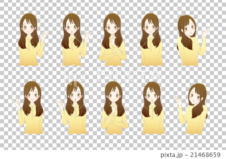 オフィスレディ　パターン　イラスト 21468659