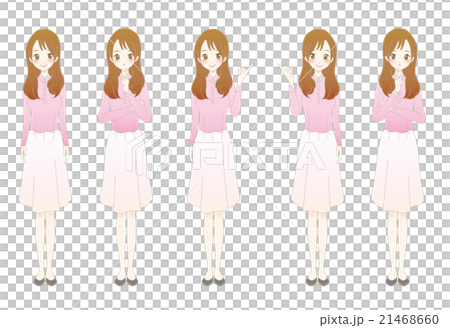オフィスレディ　パターン　イラスト 21468660