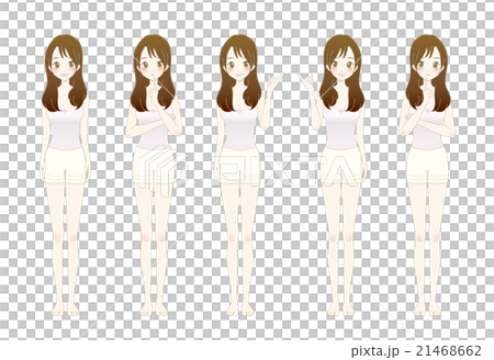 肌着　全身　イラスト 21468662