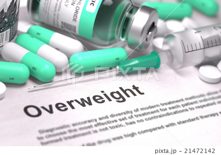 Diagnosis - Overweight. Medical Concept with Diagnosis - Overweight. Medical Concept with 21472142