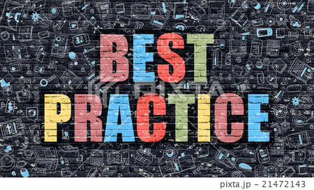 Best Practice Concept. Multicolor on Dark Best Practice Concept. Multicolor on Dark 21472143