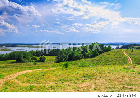 Rural landscape on Braslav lakes Rural landscape on Braslav lakes 21473864
