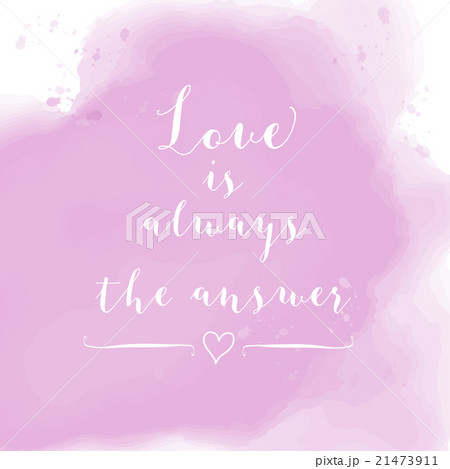 "Love is always the answer" motivation  poster 21473911