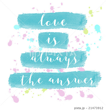"Love is always the answer" motivation  poster 21473912