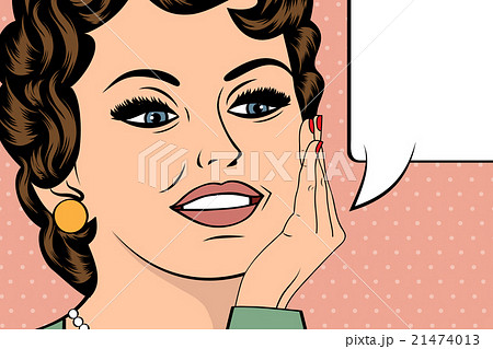 Pop Art illustration of girl Pop Art illustration of girl 21474013