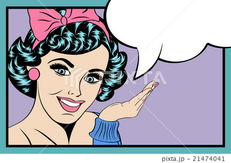Pop Art illustration of girl Pop Art illustration of girl 21474041