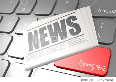 Computer keyboard with word breaking news Computer keyboard with word breaking news 21474848