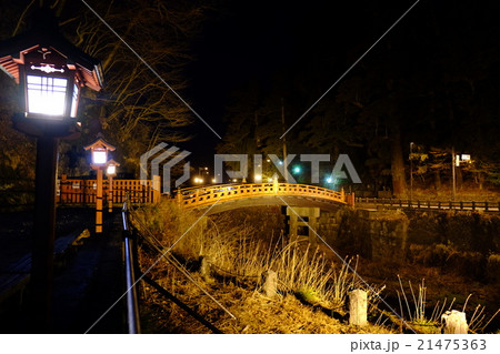 日光二荒山神社神橋（夜左） 21475363