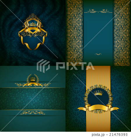 Elegant golden frame banner 21476393