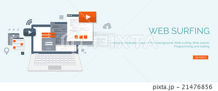 Vector illustration. Flat computing background Vector illustration. Flat computing background 21476856