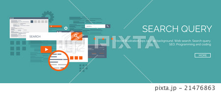 Vector illustration. Flat computing background 21476863
