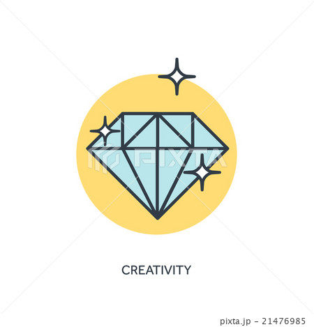Flt diamond lined icon. 21476985