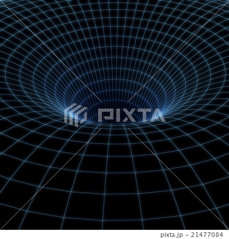 Abstract black holes, wormholes, warp tunnel. 21477084