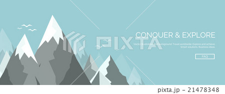 Vector illustration. Flat mountaines. Mission Vector illustration. Flat mountaines. Mission 21478348