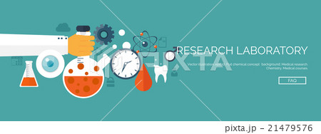 Vector illustration. Flat medical background 21479576