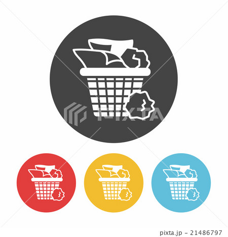 garbage can icon 21486797