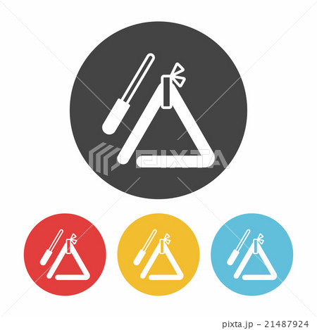 musical triangle icon 21487924