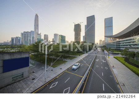 Tall road, in Shenzhen, China Tall road, in Shenzhen, China 21492264