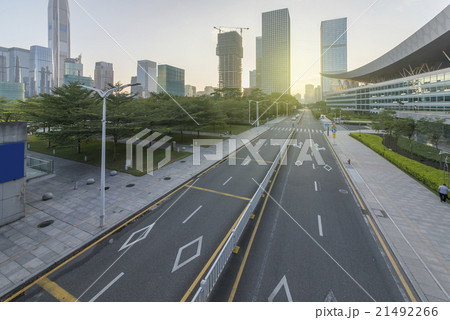 Tall road, in Shenzhen, China Tall road, in Shenzhen, China 21492266